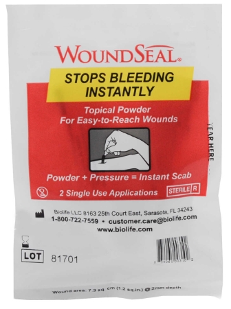 Wound Seal Hemostatic Powder Wound Seal® 2 per Pack Tube Sterile Ref # WSO310 by Medique Products  ID 2332